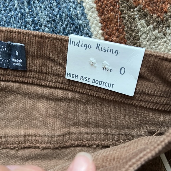 Brand new NWT brown tan 90s style  cords corduroy flare bootcut high waist - Picture 6 of 12